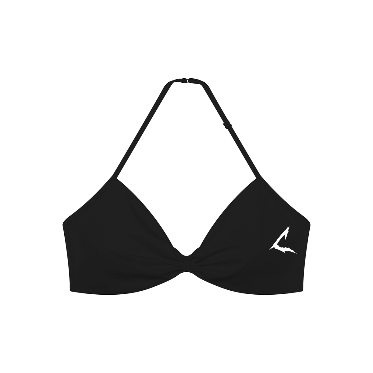 Women’s Ruched Halter-Neck Sports Bra