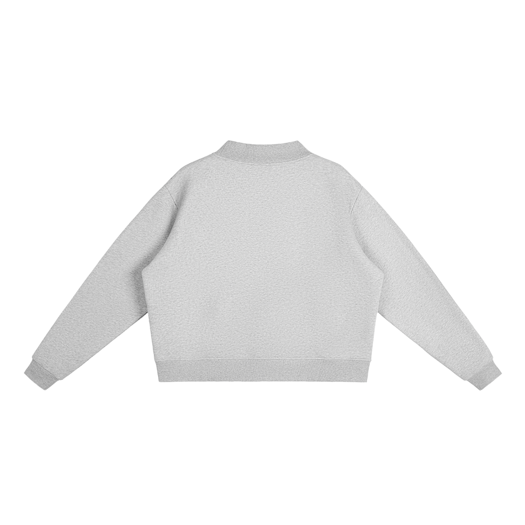 Women's Fleece Mock-Neck Crew Sweatshirt