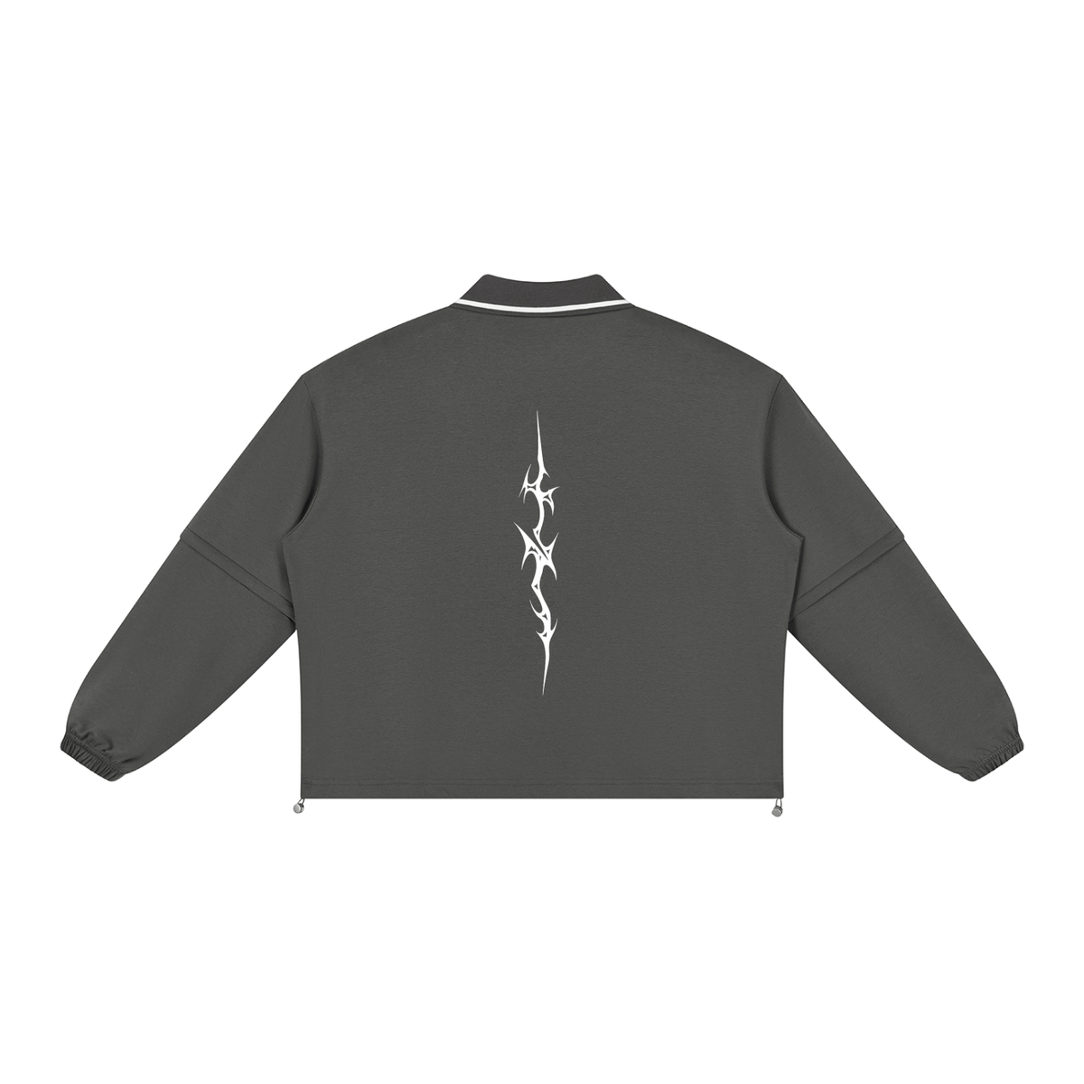 Unisex Boxy Collared Detachable Sweatshirt