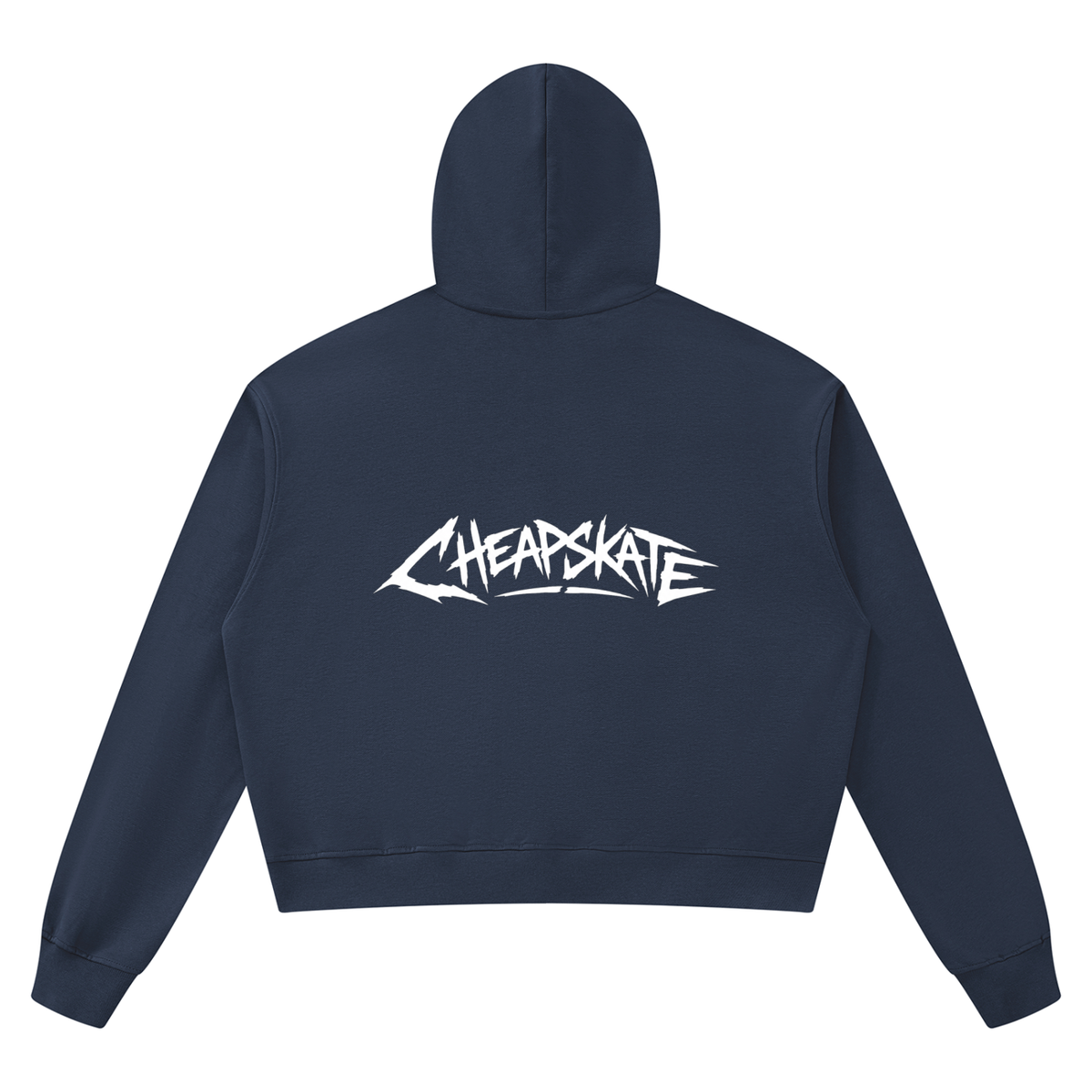 Unisex V-Cut Chest Boxy Raw Edge Hoodie