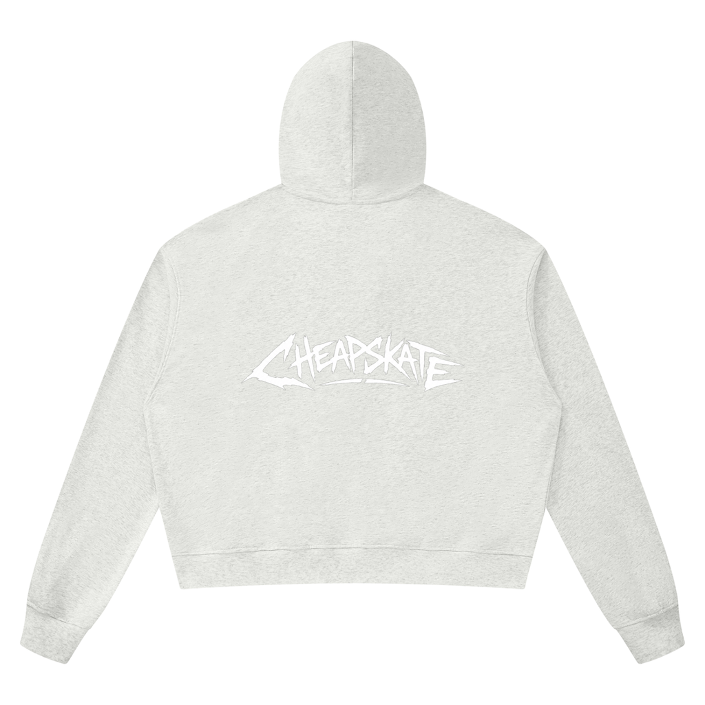 Unisex V-Cut Chest Boxy Raw Edge Hoodie
