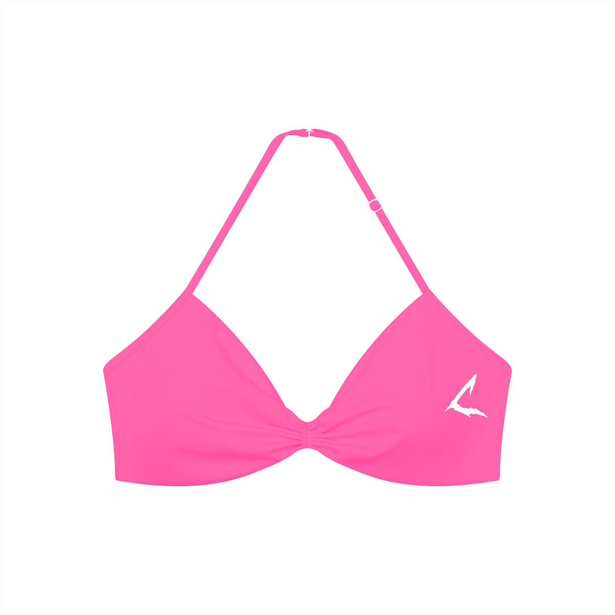 Women’s Ruched Halter-Neck Sports Bra