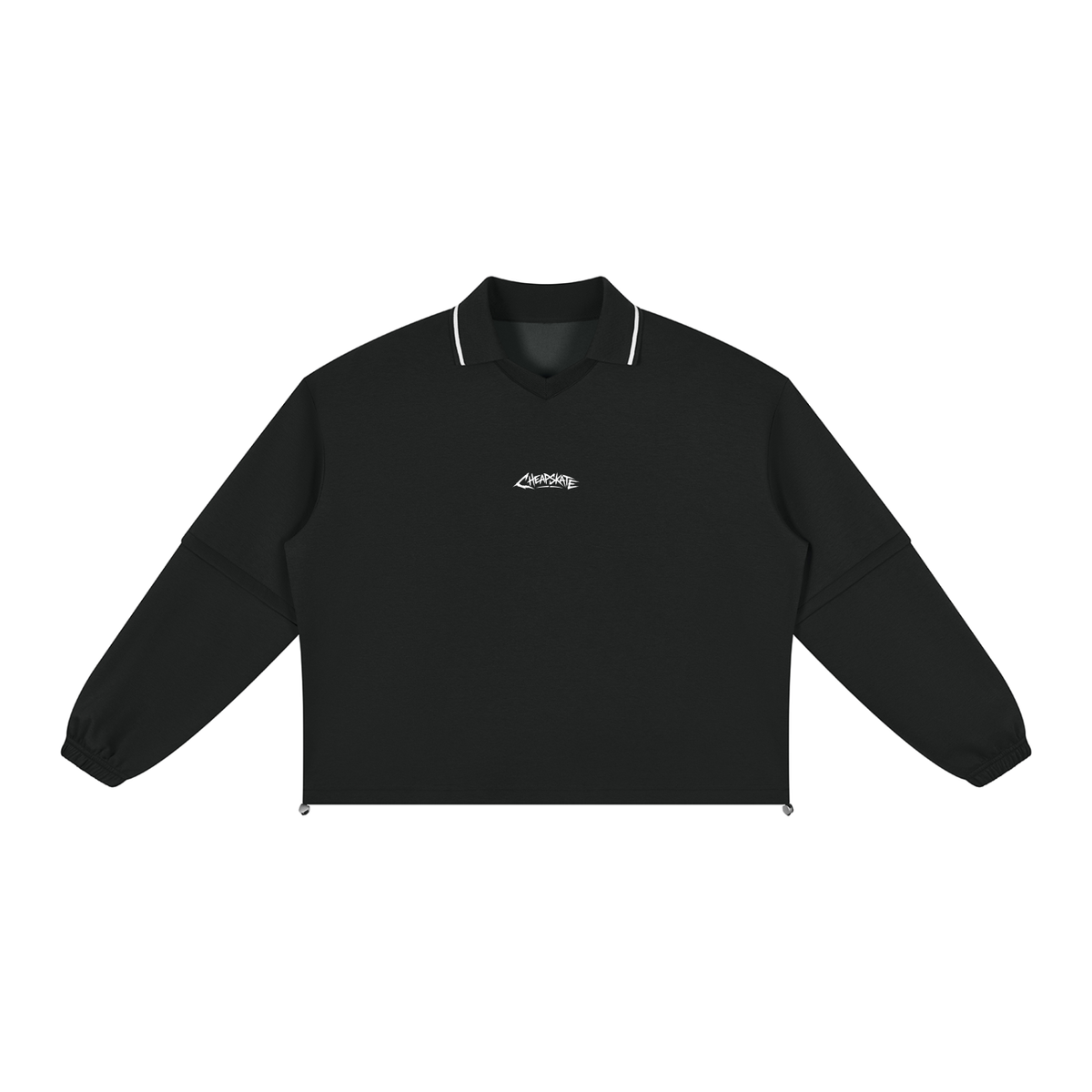 Unisex Boxy Collared Detachable Sweatshirt
