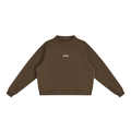 Women's Fleece Mock-Neck Crew Sweatshirt