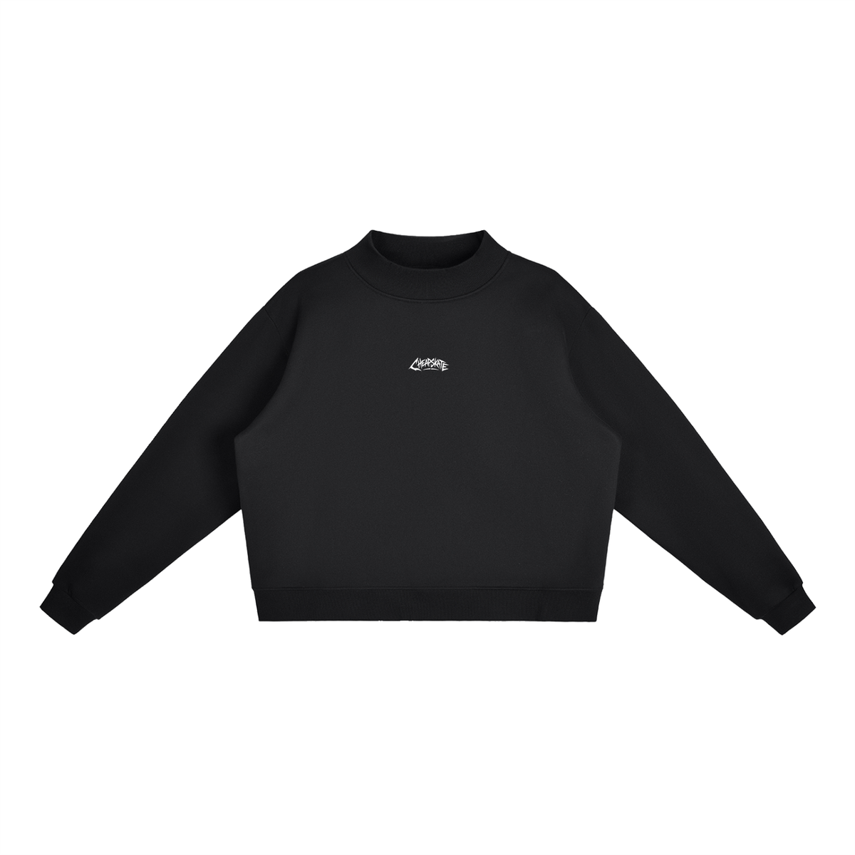 Women's Fleece Mock-Neck Crew Sweatshirt