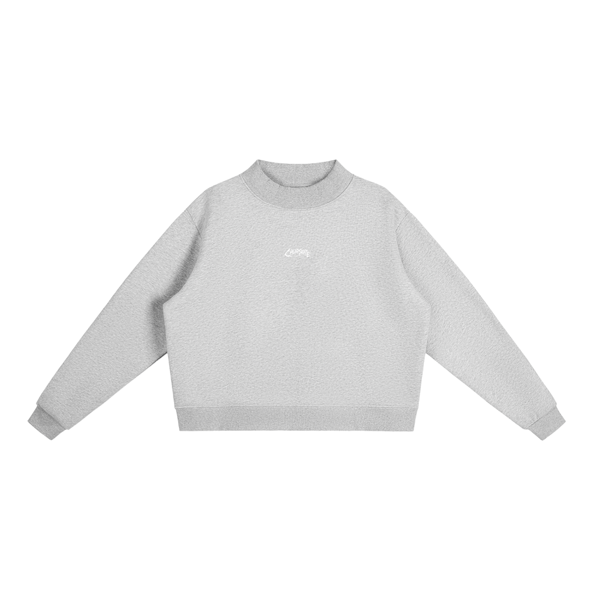Women's Fleece Mock-Neck Crew Sweatshirt
