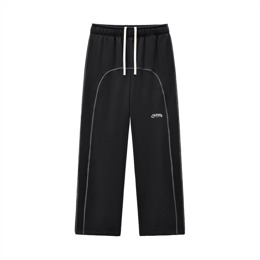 Contrast-Stitched Fleece Sweatpants